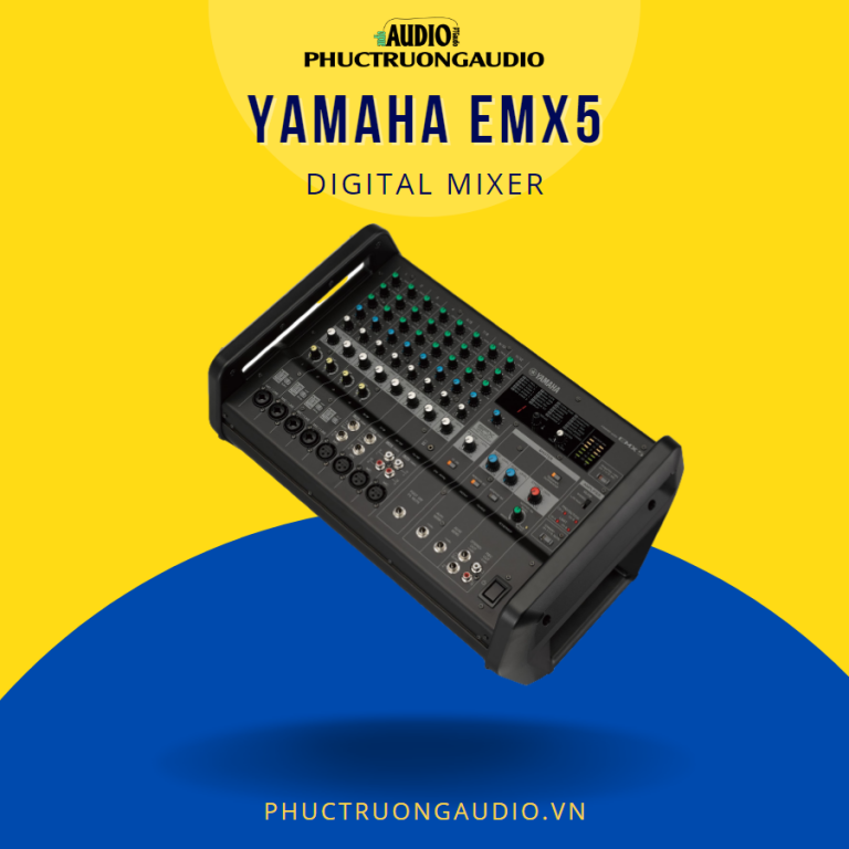 Mixer bàn liền công suất Yamaha EMX5 giá rẻ review mới 2024