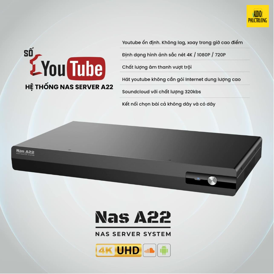 Đầu Karaoke NAS A22 ổ cứng 4TB