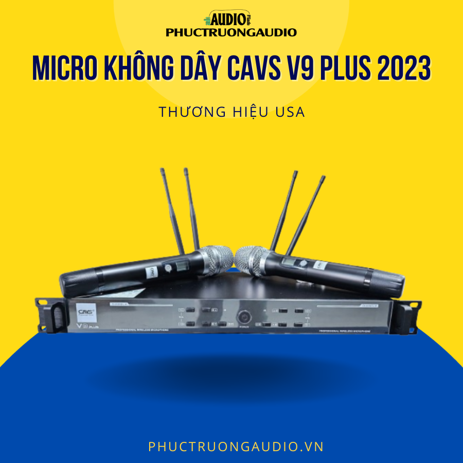 Micro không dây CAVS V9 Plus 2023