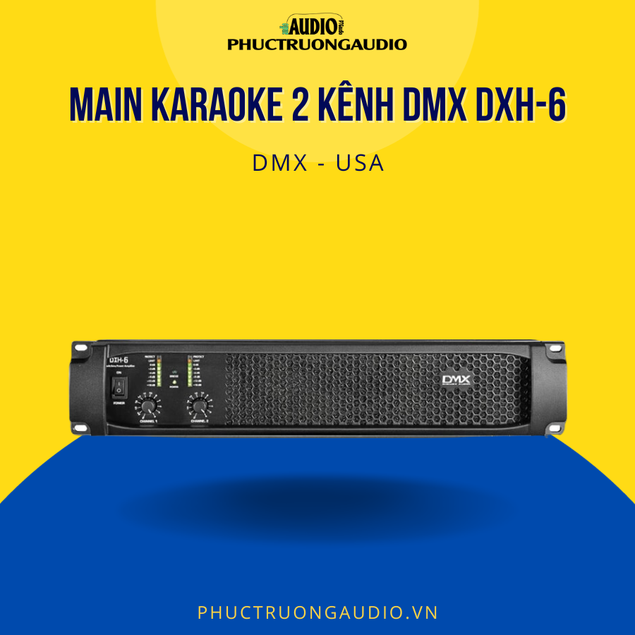 Cục đẩy công suất 2 kênh DMX DXH-6